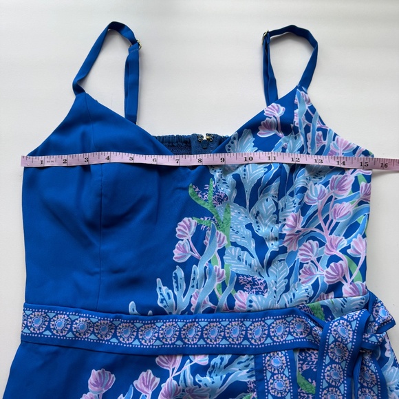 Lily Pulitzer Womens Nettie Wrap Masterpiece Pattern Skirted Romper 4 - Picture 13 of 14